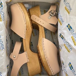 Bjork Alma leather clog new in box